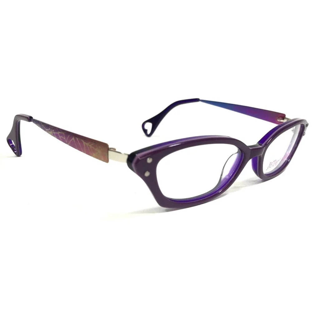 Betsey Johnson Eyeglasses Frames OMBRE WEB BJ0114 07 Purple Cat Eye 51-17-135